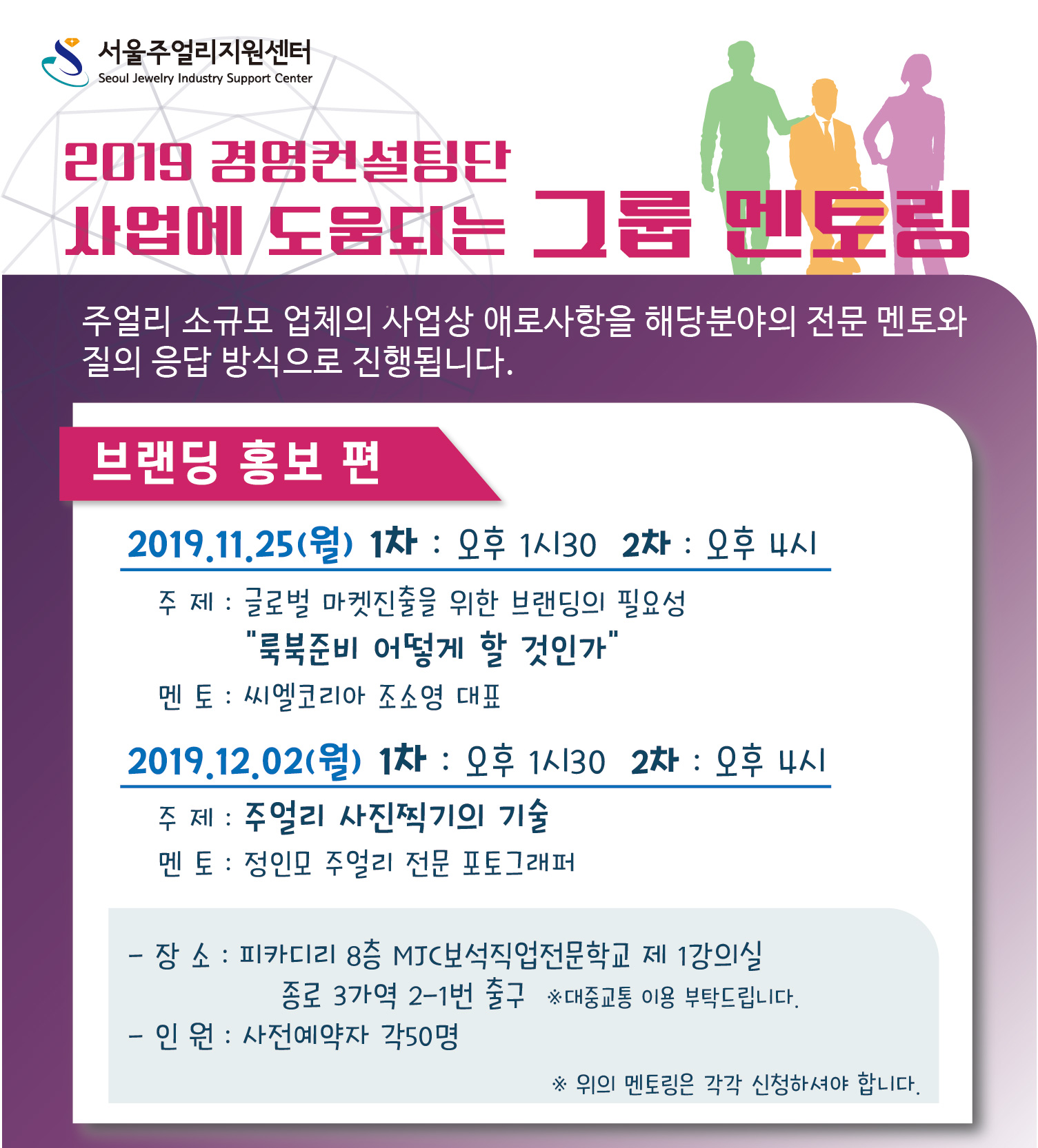 2019 경영컨설팅단, 사업에 도움되는 그룹멘토링(브랜딩 홍보 편)